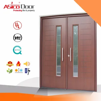 Asico Solid Wooden Interior Office Door With Glass Window Buy Interior Office Door With Glass Window Wooden Fire Rated Door Solid Wooden Door