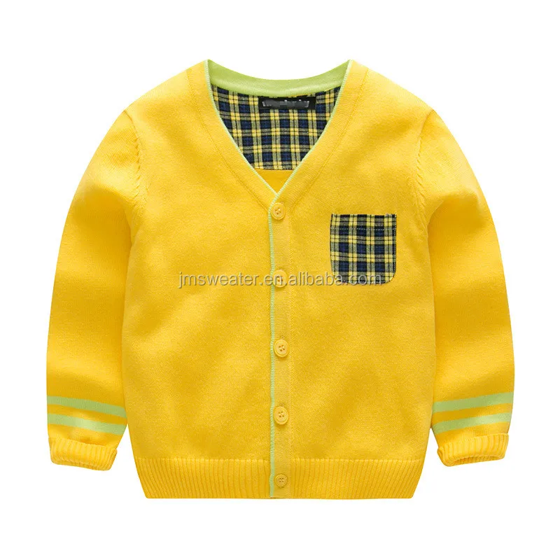 

2018 New arrival spring autumn baby boys sweater design soft button up cardigan