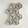 Waterjet 3D Marble Stone Backsplas Mosaic Tiles