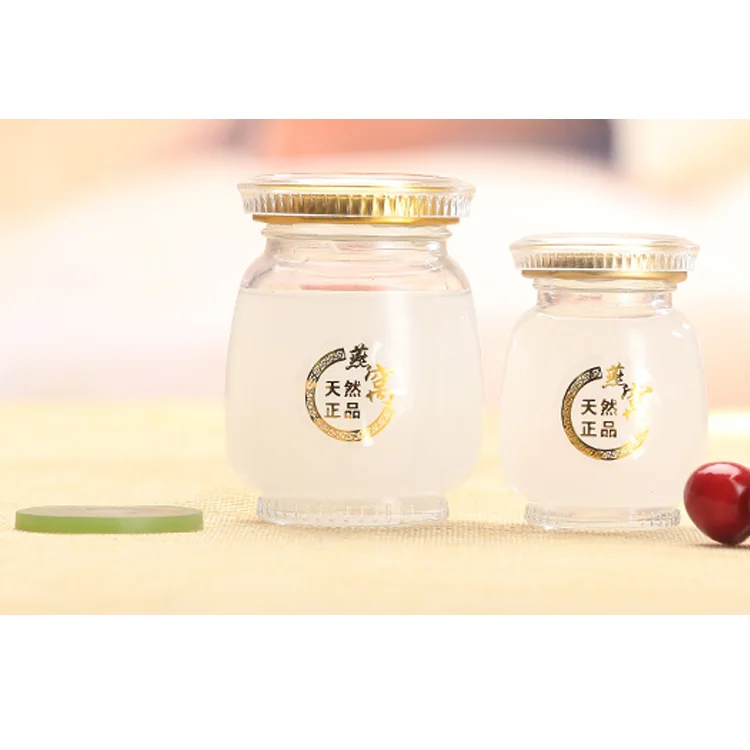 

HEAT RESISTANT AIR TIGHT WIDE MOUTH HONEY GLASS Jelly Jar WITH CLIP LID, Transparent color/ clear color or customized