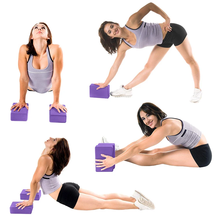 Factory price Moisture Resistant Yoga Blocks and Strap Set for Home Gym Workout