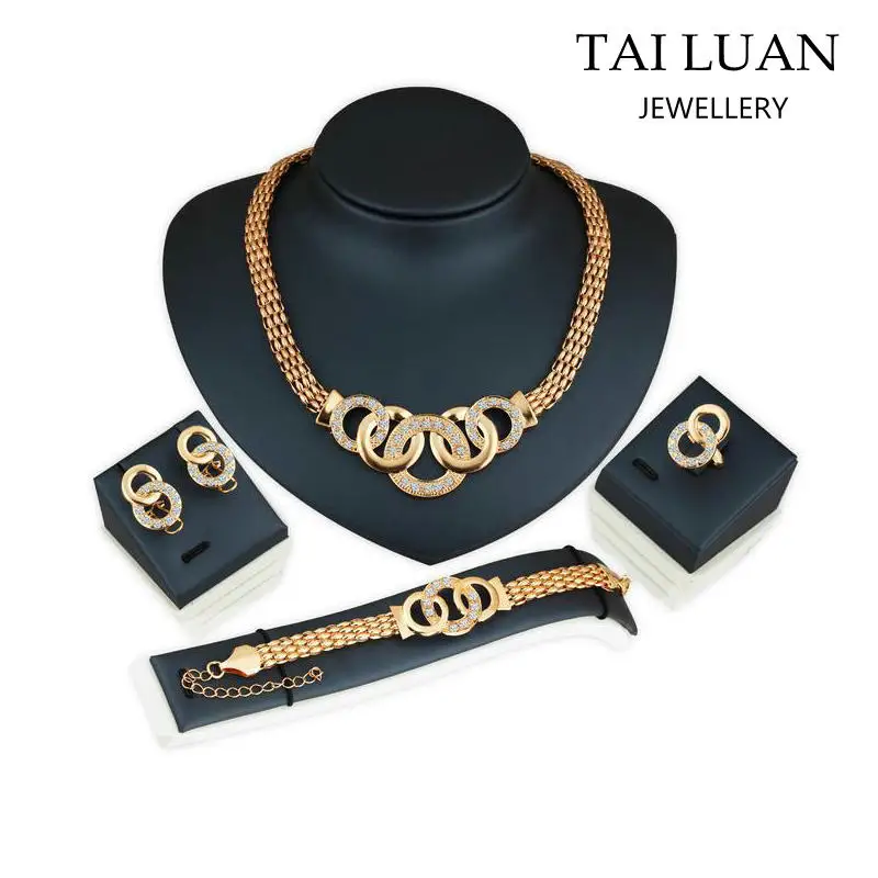 

2017 Fashion jewelry set 24k gold jewellery dubai, 24k gold plating