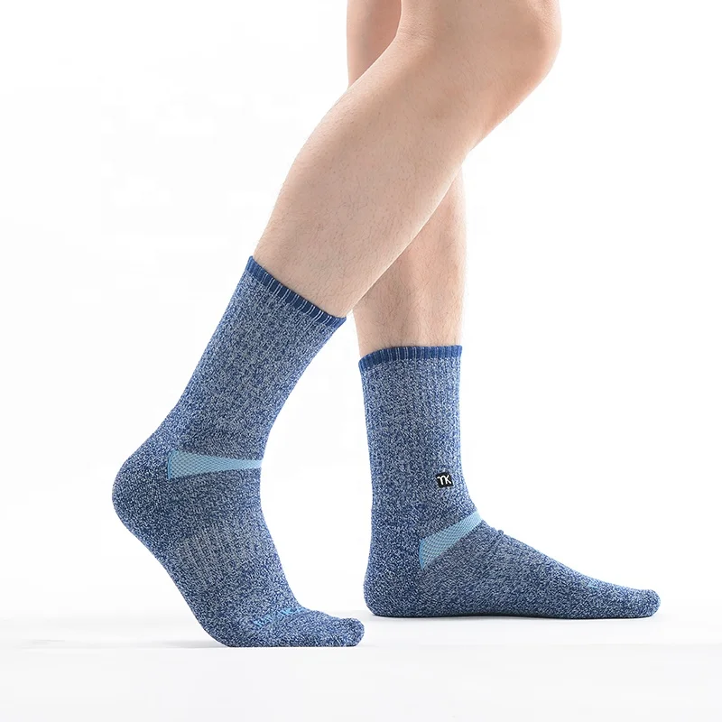 

MEIKAN New Design Custom Warm Antislip Sports Sox Winter Unisex Men Outdoor Indoor Athletic Thick Merino Wool Crew Socks