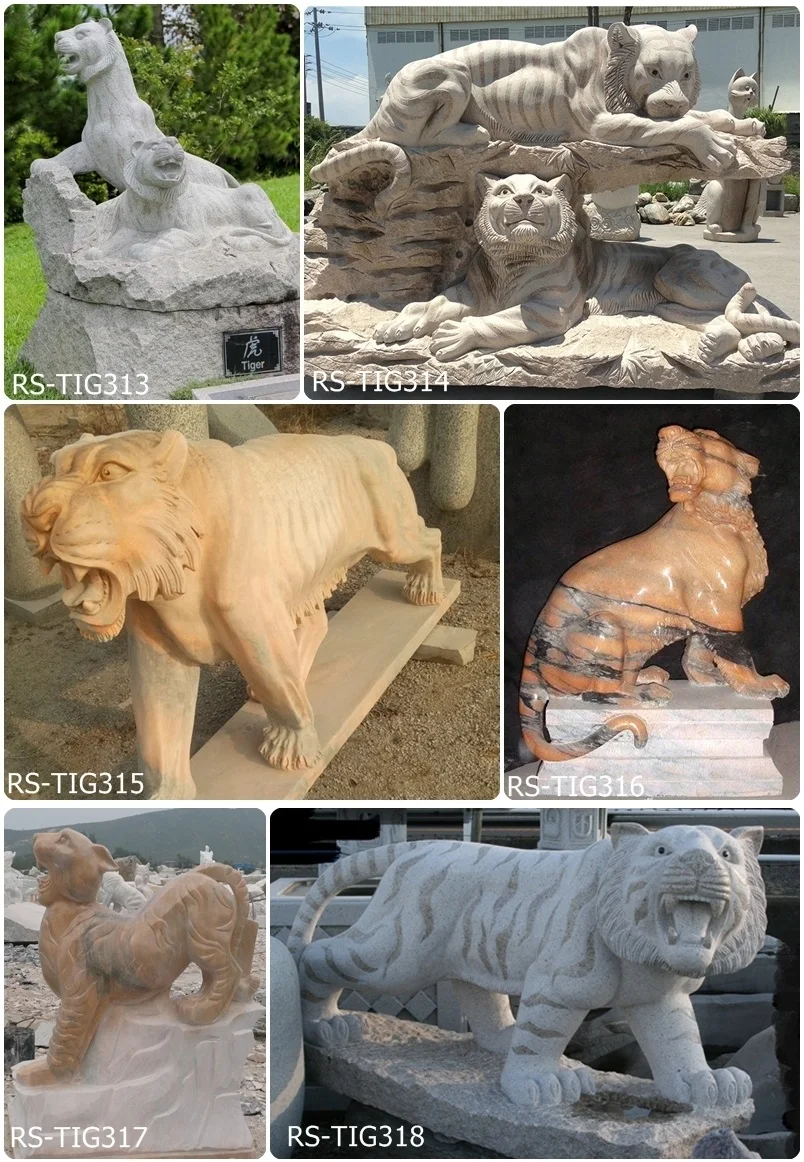 Natural Stone Tiger Statue Hand Caving Tiger Sculpture Buy Tiger