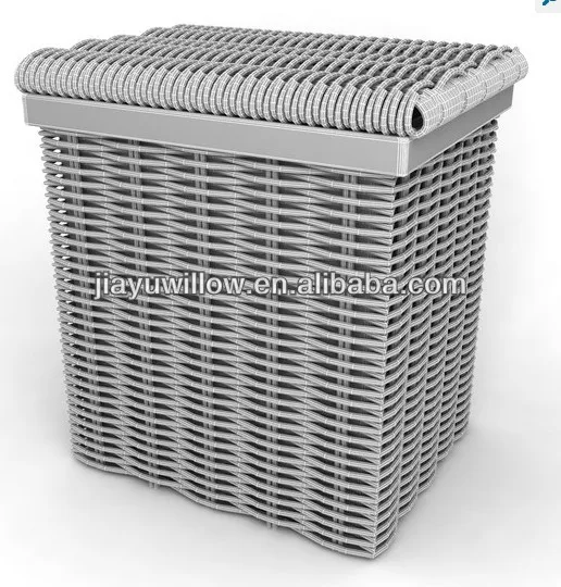 Gray/grey Square Large Wicker Laundry Baskets With Lid Buy Gray/grey