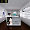 Retail makeup display tables with cosmetic display unit
