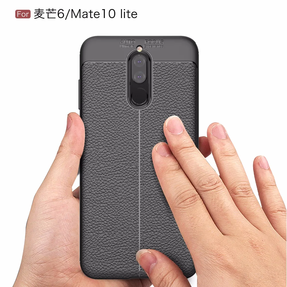 

Hot Sale TPU Protective Back Cover Case For Huawei Maimang 6 Mate 10 Lite, Black;navy;gray;red