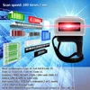 Bluetooth3.0 Wireless Wearable Portable CCD Barcode Scanner Bar Code Scan Reader