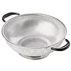 Stainless Steel fine Mesh Wire Sieve Filter Round Colander Strainer Basket with Silicone Handle