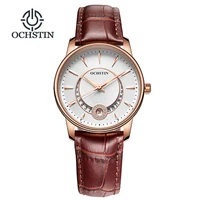 

Ochstin Luxury Brand Women Elegant Bracelet Watch Charm Diamond Date Clock Quartz Fashion Ladies Genuine Leather Strap Watch Hot