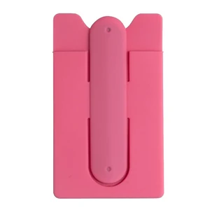 Cheap Price Custom Design Silicone Rubber Mobile Phone Stand Holder For Smart Phone With Card Holder