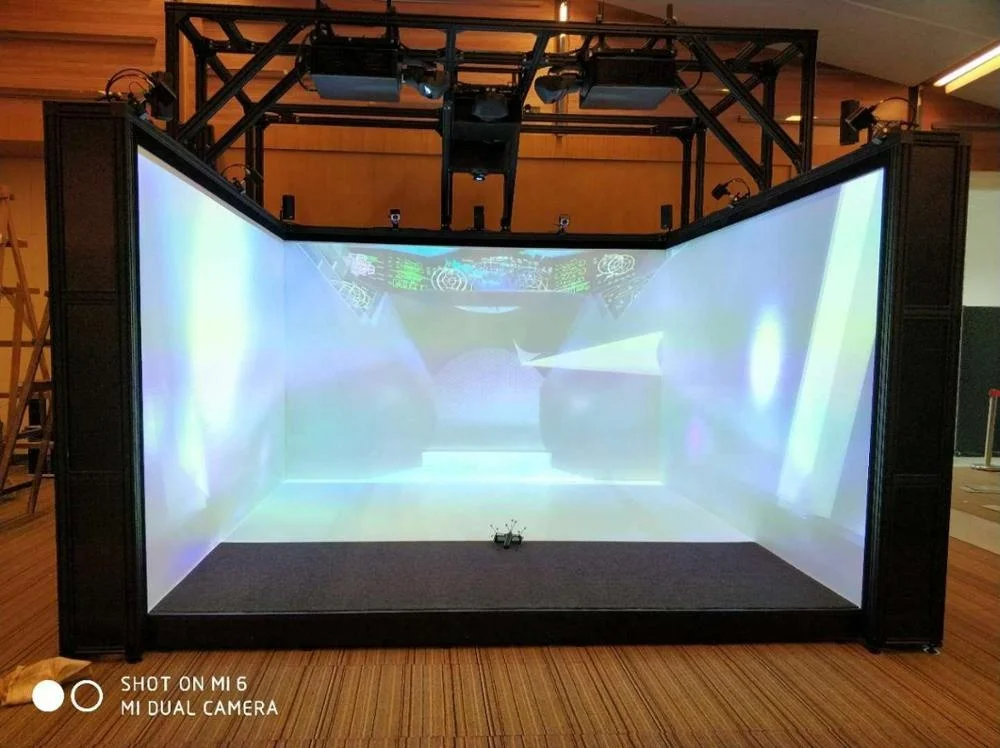 360 Degree 3d 4k Big Stage Large Projector Screen Hologram Mesh Screen For Projection Buy