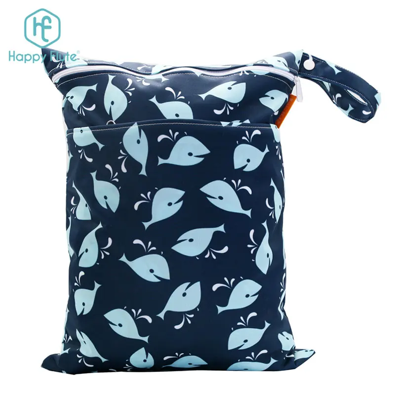 

happyflute PUL swim wet dry bag waterproof reusable cloth nappies wetbag factory, Customized colors
