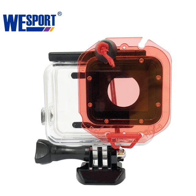 

High Quality 196FT/60M Underwater Waterproof Case With Red Lens Filter for GoPro Hero 5 6 7