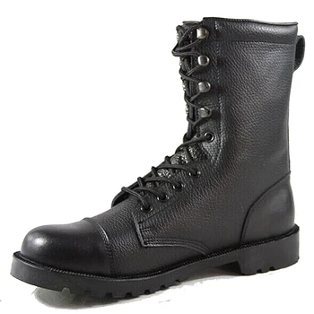 combat boots patent leather