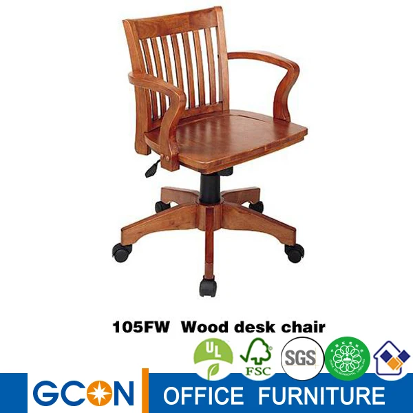 Silla de oficina de madera de lujo de estilo antiguo-Sillas de oficina