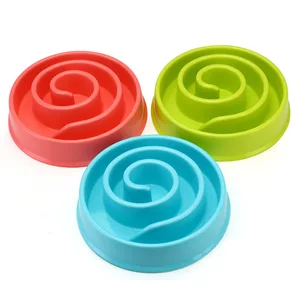 Image of Wholesale PP Custom Dog Food Water Bowl Slow Feeder Dog Bowl