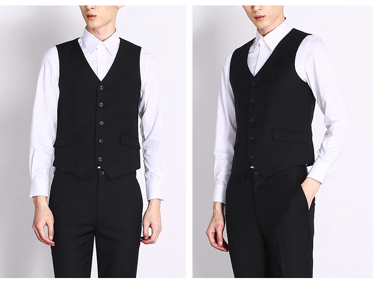 Office Uniform Latest Style Design Suit Vest Waistcoats For Men - Buy ...