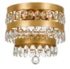 (C)UL&ETL modern crystal accents with antique gold leaf/silver leaf finish flush mount ceiling light/light fixture of ceiling