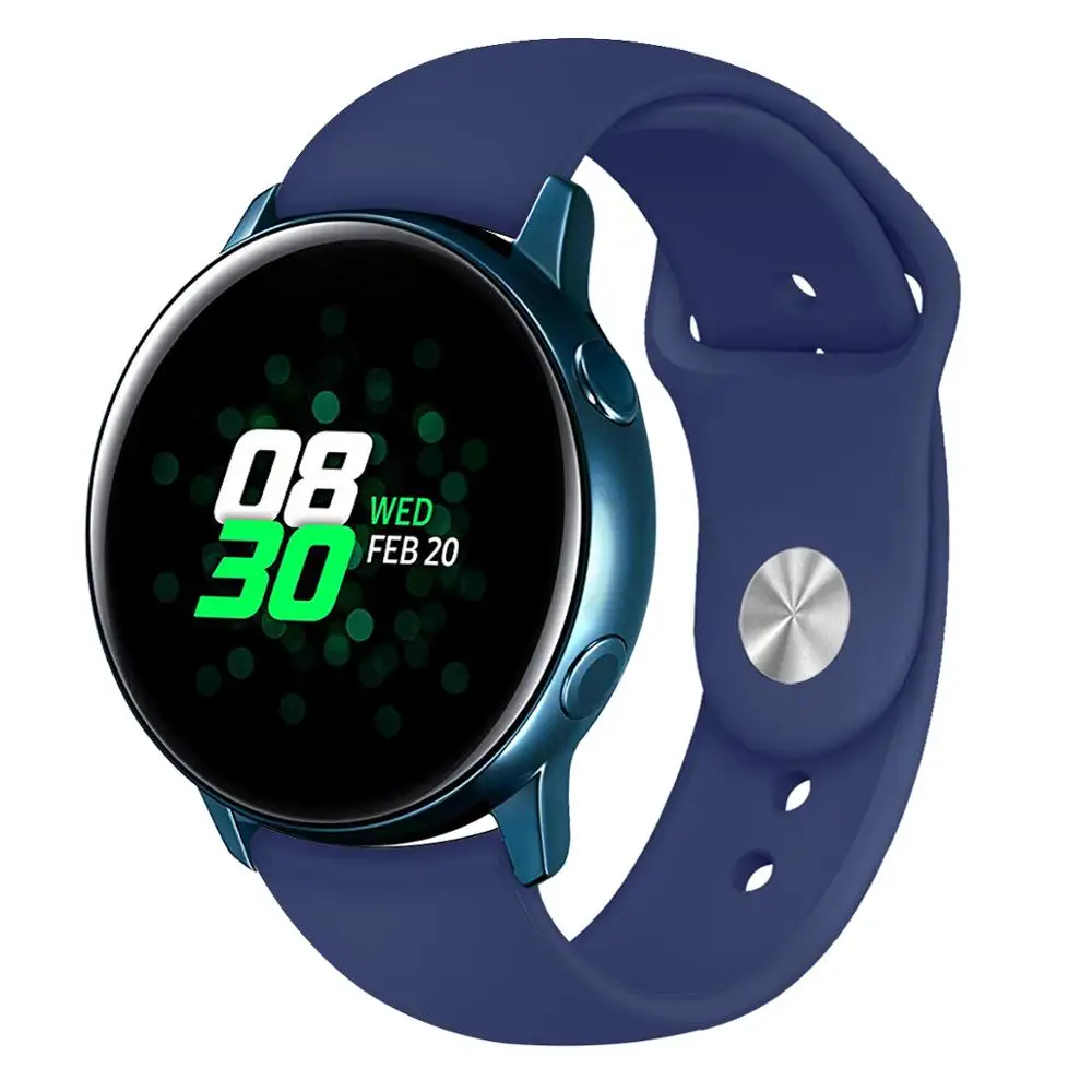 

2020 For Samsung Galaxy Watch Active Bands, 20mm Soft Silicone Sport Band Replacement Strap for Samsung Galaxy Watch, 10 colors