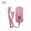 Universal portable 2 port USB electric power plug extension socket