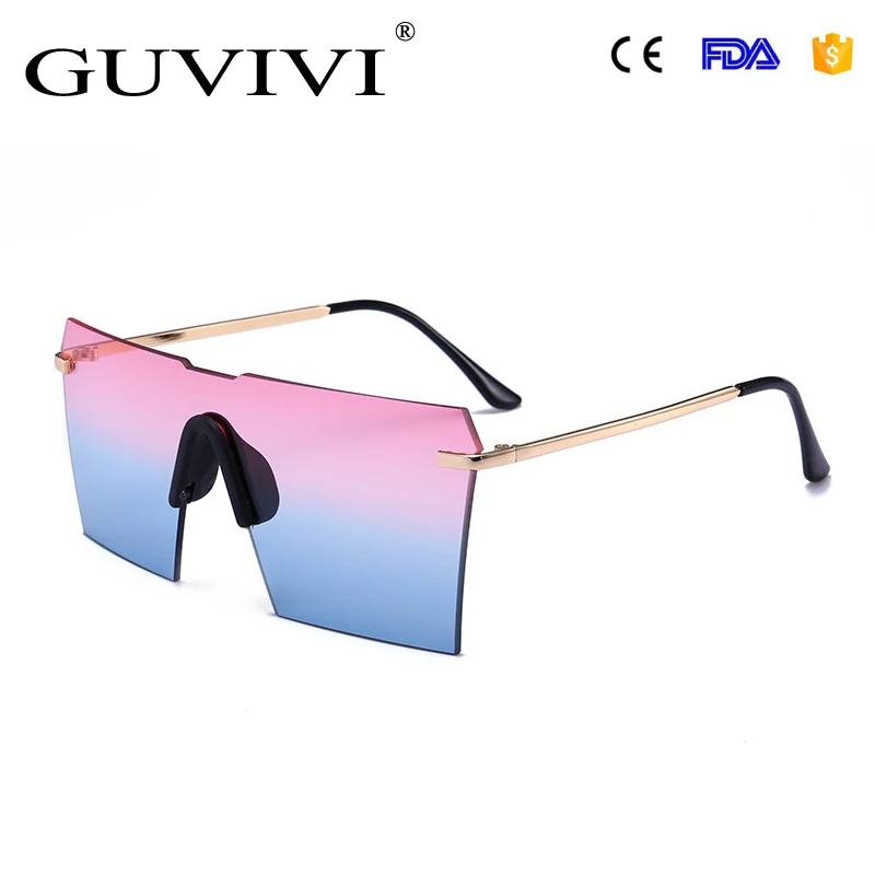 

GUVIVI CE&FDA Square Gradient stylish Sunglass Italy design ce uv400 sunglasses, N/a