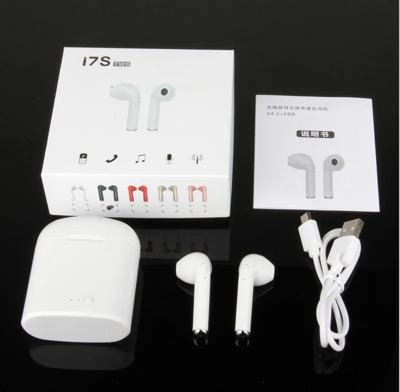 

TWS (True wireless stereo) earphones V5.0 + EDR Wireless earpods bluetooth black / white mini earpods with best price, N/a