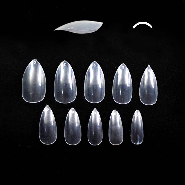 Nail Art Fashion Products Clear Pointed Artificial Nails Stiletto Nail Tips