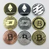 custom metal copper silver gold plated souvenir bitcoin
