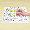 whosale kids baby silicone painting placemat, kids drawing mat, kids dinner pad