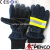 fire fight safety fire retardant security rescue 3m reflective fireman cowhide palm cleaner workers wear gloves