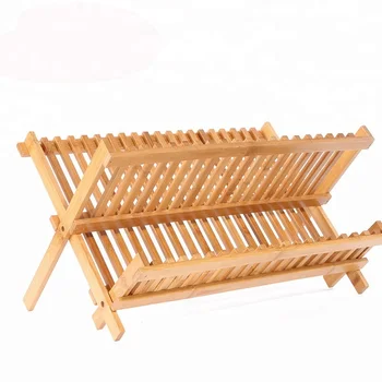 Bamboo Plate Rack For Cabinet Compact Dish Drying Rack Kitchen ... Bamboo Plate Rack For Cabinet Compact Dish Drying Rack Kitchen ...
