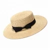 Fashion Women Straw Boater Hat Beach Fedora Straw Hat