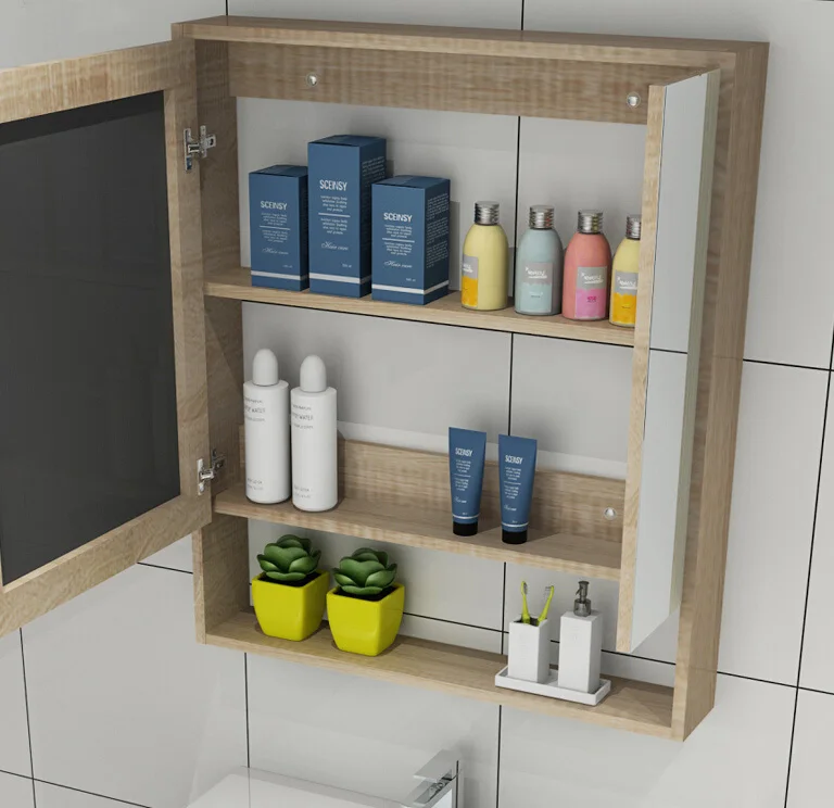 Quality Solid Wood Bathroom Medicine Cabinet Modern Bathroom Cabinet