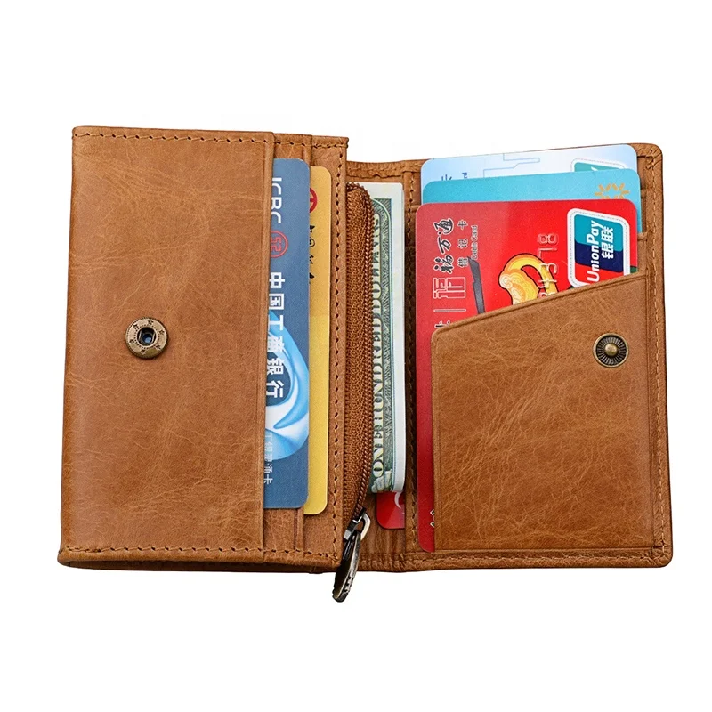 

Premium Cow leather Perfect Size RFID Blocking Multifunction Credit Card Holder Wallet Unisex, Black,borwn,red,blue