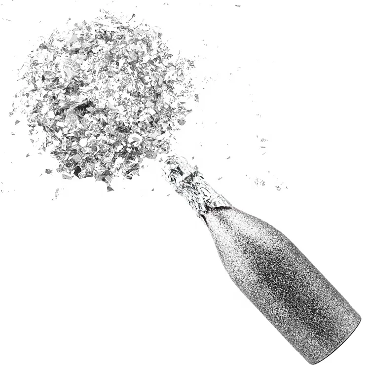 
Boomwow Wholesale Party Paper Air Compressed Champagne Bottle Confetti Cannon for Wedding Favors 