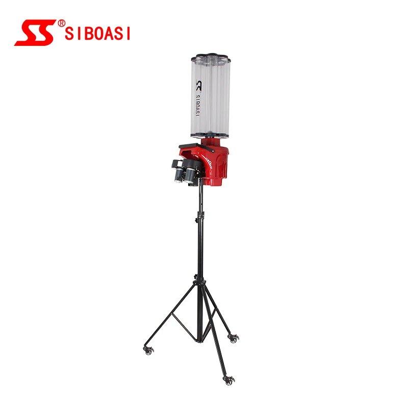 

SIBOASI badminton ball machine shuttle feeder with remote control H7, Red