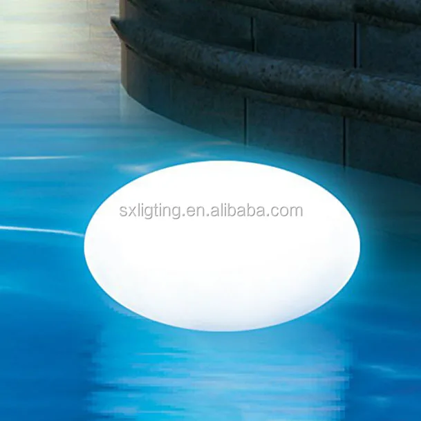 
Best price christmas LED plastic ball ornament LED ball light outdoor glow swimming pool oval ball 