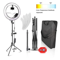 

18inch LED photo studio circle light 5400k and 3200k dimmable led selfie Photographic ring light