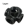 steel pipe fittings 5 way cross side outlet tee malleable iron pipe plumbing fittings