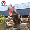 Outdoor attractive animated animatronic animal head