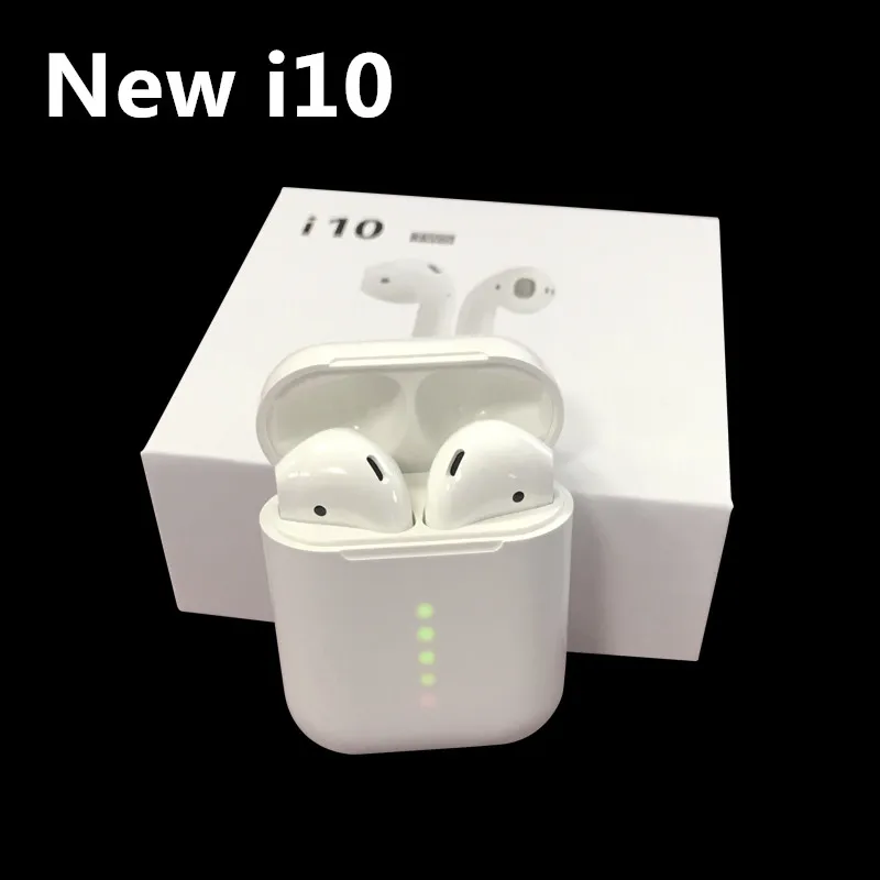 

Wireless Blue-tooth i10 tws Air Pods Ear Pods Earphones Earbuds Headset with Charging Box, N/a