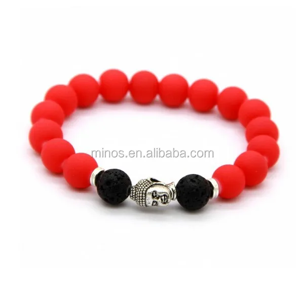 red buddha beads
