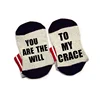You are the will to my grace Socks cotton comfortable unisex Men Women Socks
