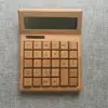 Eco-friendly New Design Solar 12 Digit Bamboo Big Number Calculator