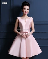 

Pink Color Stock The new 2016 party evening dress lady host dress short bridesmaid dresses