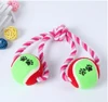 new design double tennis balls dog cat toys for training dogs cats