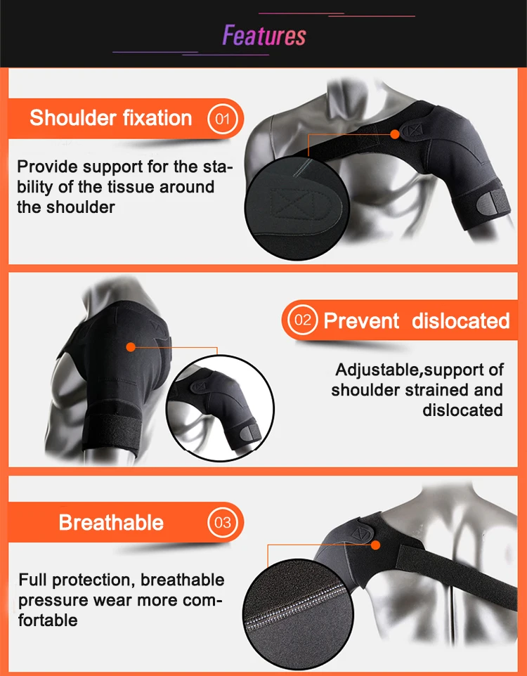 Hot Sale Arm Shoulder Support Neoprene Shoulder Brace for Sports