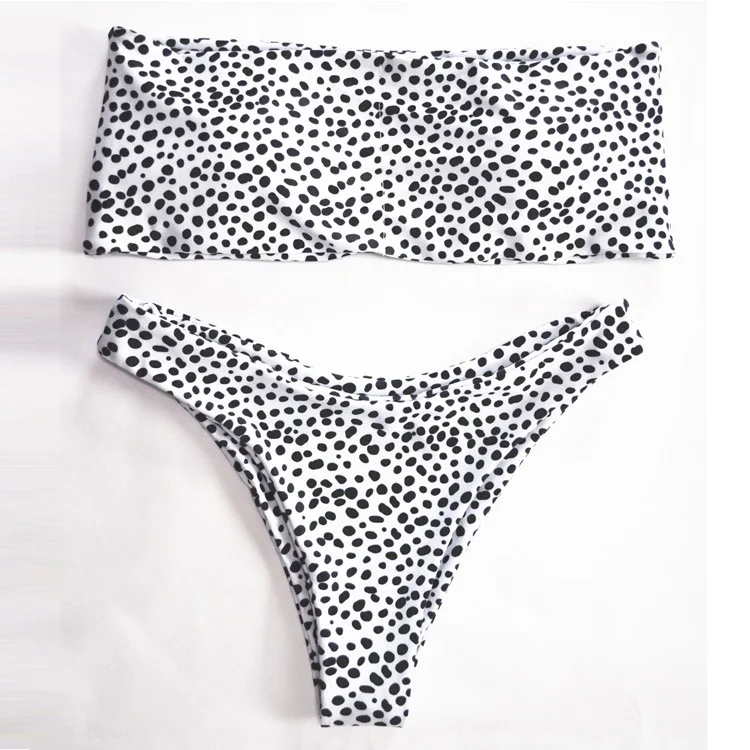 

Wholesale strapless cheeky swim bikini beachwear for sexy women, White, black