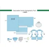Disposable sterile surgical angiography drape pack